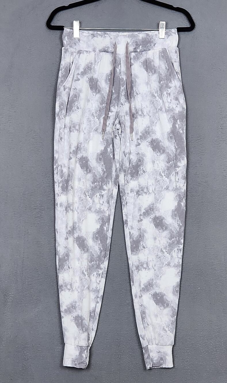 KOOLABURRA by UGG Baby French Terry Tie-Dye Jogger Pants Womens XS Gray 26X29.5